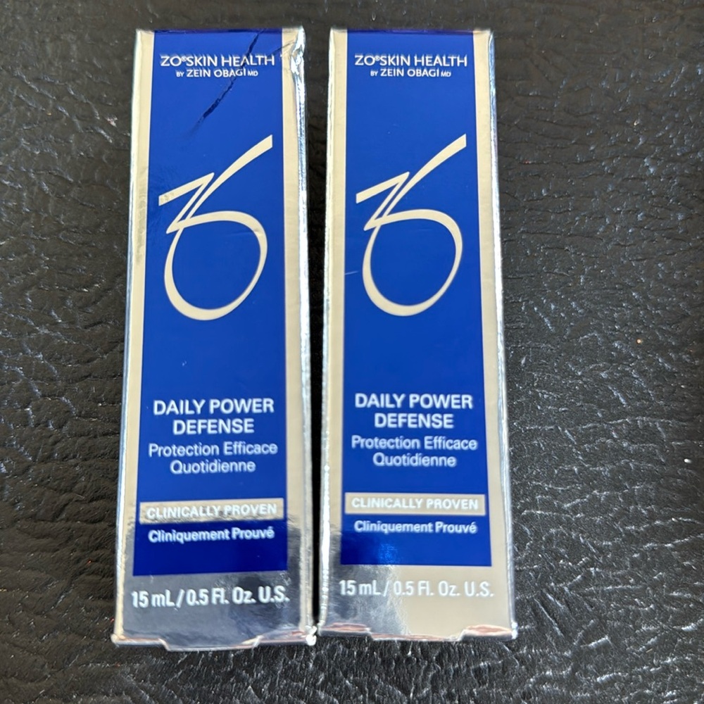 2 x ZO Daily Power Defense .5 oz each NIB Exp 8/25